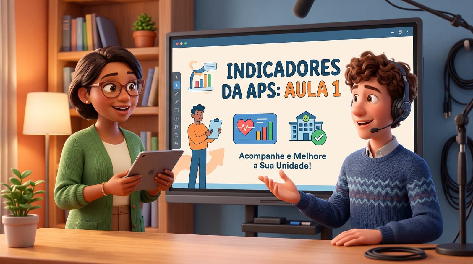 Capa da aula sobre indicadores na visita domiciliar